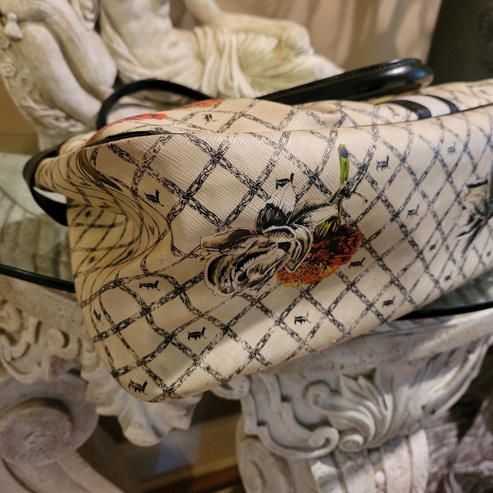 L.A.M.B. by Gwen Stefani Richmond Marigold Satchel Leather PVC Designer Bag #43] - Picture 14 of 17